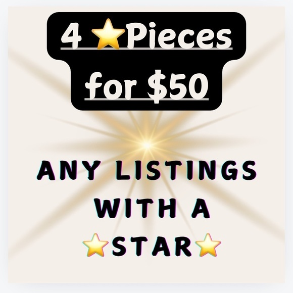 ⭐️Choose ANY 4 items with a ⭐️ in the title for $50! - Picture 1 of 7